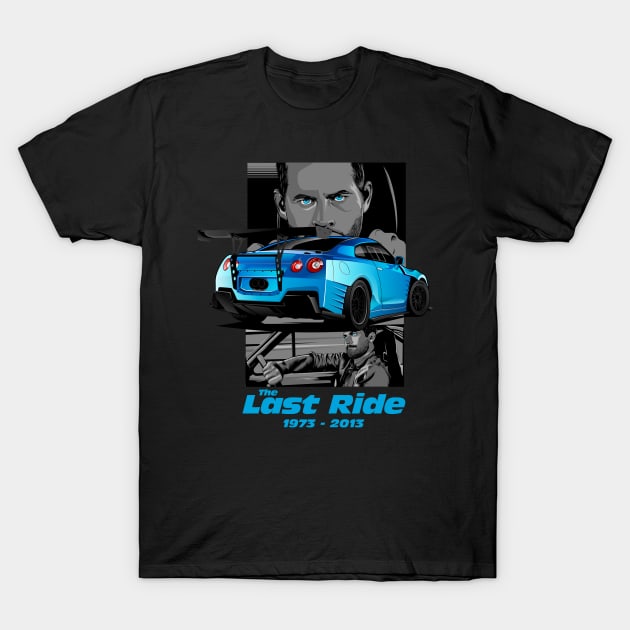 Paul Walker The Last Ride T-Shirt by aredie19